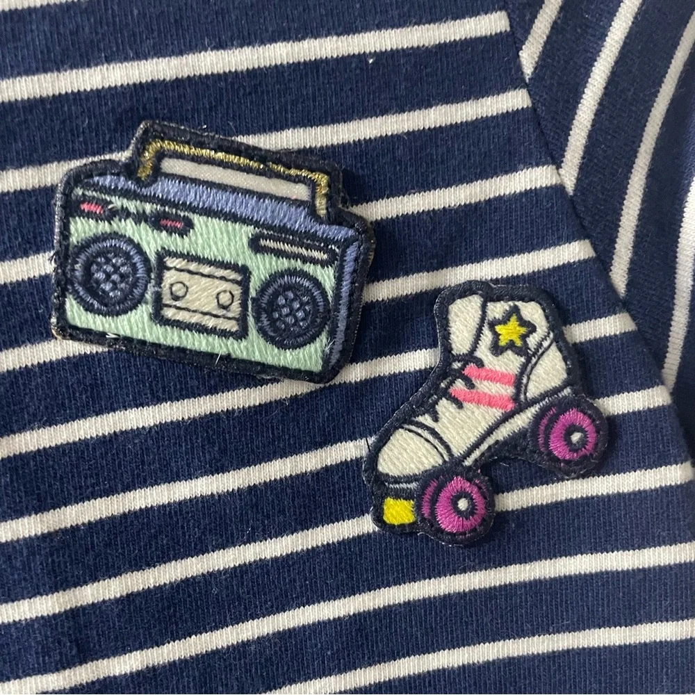 Carter's Navy and White Striped Kids Dress